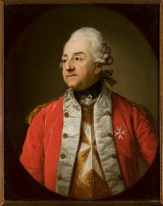 Retrato de Johann N. Schaffgotsch con uniforme militar de Anton Graff