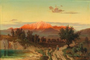Puesta de sol en el Hoher Göll