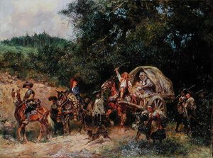 Seguidores del campamento, c.1900 de Anton Hoffmann