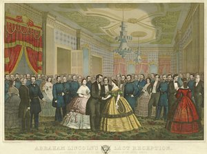 La última recepción de Abraham Lincoln, 1865 de Anton Hohenstein