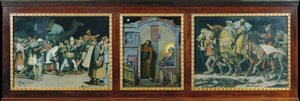 tríptico de navidad de Anton Josef von Kenner