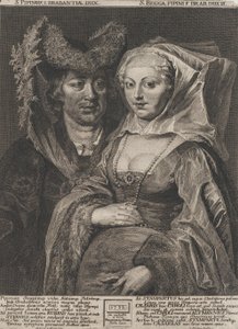 San Pepin I y su hija, Santa Begga, 1732 de Anton Joseph von Prenner
