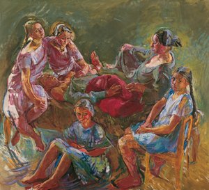 la familia del artista