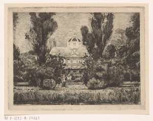 Detrás del Palacio Huis ten Bosch en La Haya de Anton L. Koster