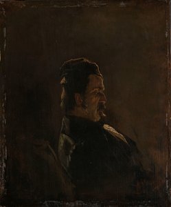 Retrato de Pieter Frederik van Os, pintor de Anton Mauve (signed by artist)