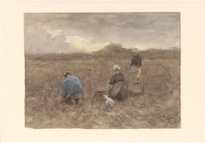 Cosechadoras de patatas de Anton Mauve