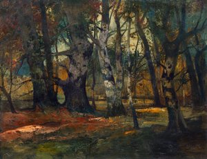 bosque de otoño de Anton Müller Wischin