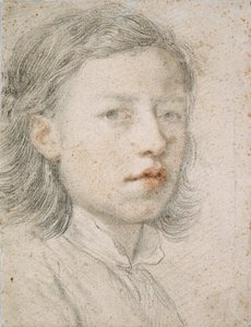 Autorretrato - Obra de Anton Raphael Mengs (1728-1779), sangre y tiza sobre papel (26,1 x 20,2 cm) de Anton Raphael Mengs