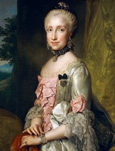 Retrato de María Luisa de Borbón en ocasión de su compromiso matrimonial