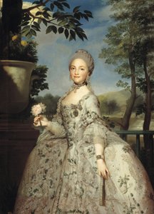 Retrato de María Luisa de Parma como Princesa de Asturias, ca 1764-1765 de Anton Raphael Mengs
