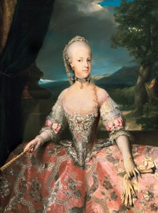 Retrato de María Carolina de Austria de Anton Raphael Mengs