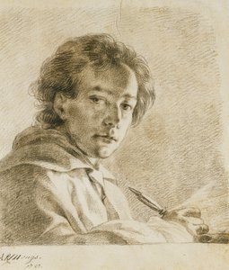 Retrato del artista, 1750 de Anton Raphael Mengs