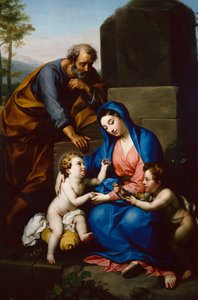 La Sagrada Familia con el niño San Juan Bautista de Anton Raphael Mengs