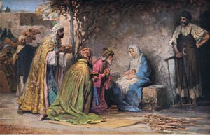 La Adoración, de la Historia de la Biblia de Hulbert publicada por The John Winston Company, 1932