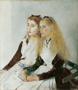 Las sobrinas del artista, Elisabeth y Maja de Anton Romako