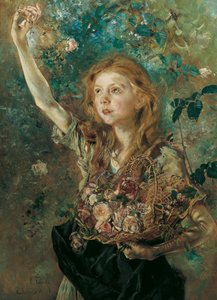 La recolectora de rosas, c. 1883-1884