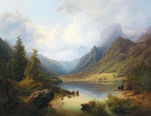 Vista de Hintersee con Reiteralm