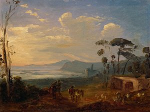 Bacoli y Campo Miseno de Anton Sminck Pitloo