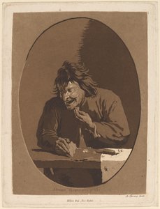 Un campesino comiendo