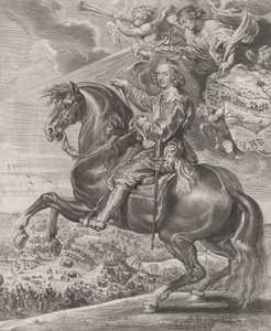 Retrato del Cardenal-Infante Fernando de Austria a caballo, ca. 1630-54 de Anton van der Does