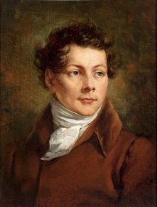 Retrato de Karol Brodowski, hermano del artista de Antoni Brodowski