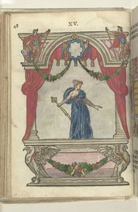 Escena con Personificación de la Providencia (Providentia), 1578 de Antoni van Leest