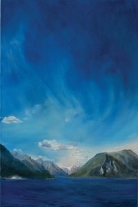 Fiordos de Noruega, 2011 (óleo sobre lienzo) de Antonia Myatt
