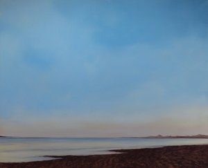 Playa de Instow, Marea bajando, c.2008 (óleo sobre lienzo)