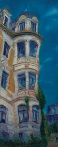 Oslo, La casa del jarrón, 2012 (óleo sobre lienzo) de Antonia Myatt
