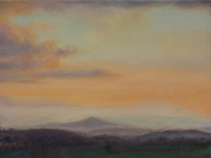 Montañas galesas, 2022 (óleo sobre lienzo) de Antonia Myatt