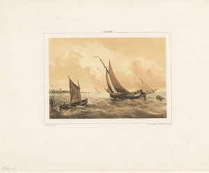 Veleros en el mar de Antonie Waldorp