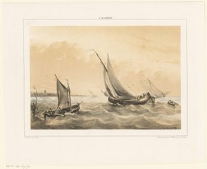 Veleros en el mar de Antonie Waldorp