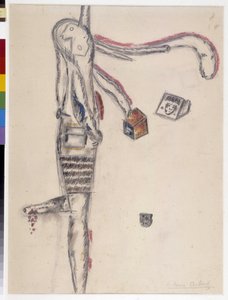 Dibujo de Antonin Artaud (1896-1948). 1945 Dim cm 63X48 Musee Cantini, Marsella. de Antonin Artaud