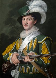 Alois Jelen (1801-1857) como Max en la ópera Der Freischütz de Carl Maria von Weber (1786-1826) de Antonin Machek