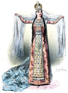 Massenet - Esclarmonde - Sibyl Sanderson, papel de Esclarmonde, prólogo 1er retablo - Antonin-Marie Chatinière, 1889