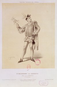 Retrato del Sr. Melchissedec como Rigoletto en Rigoletto de Verdi