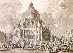 Fiestas ducales, el Dux y la Signoria de Venecia en la fiesta anual de Nuestra Señora de la Salud de Antonio (after) Canaletto