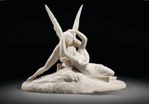 Psique reanimada por el beso de Cupido, c.1860 de Antonio (after) Canova