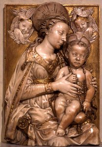 Madonna y Niño de Antonio (attr. to workshop of) Rossellino