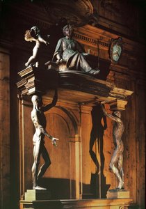 Estatuas de dos hombres desnudos y desollados, conocidos como gli spellati (los desollados), teatro anatómico