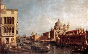 Vista de la Iglesia de la Salud en Venecia. Taller de Giovanni Antonio Canal, conocido como Canaletto (1697-1768) 1740-1750 Venecia, Museo Correr