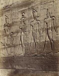 Bajo relieve del Templo en Edfu