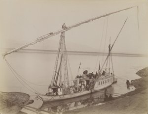 Dahabieh en Luxor de Antonio Beato