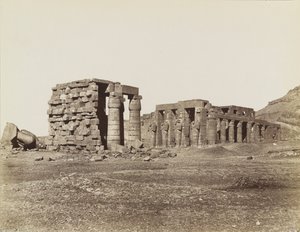 Vista general del Ramesseum, Tebas