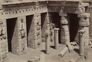 Medinet Habu: Iglesia copta en el centro del templo de Ramsés III