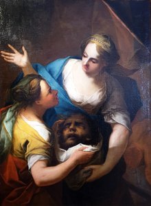 Judith entrega a su doncella la cabeza de Holofernes