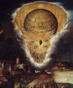 Escenas de la pasión: ascensión. (detalle). Pintura de Antonio Campi (1526-1587) de Antonio Campi