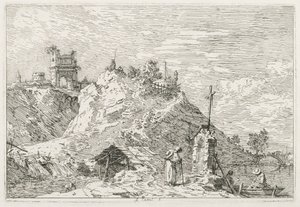 Un peregrino en oración, 1735-1746 de Giovanni Antonio Canal