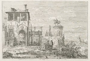 Vistas: El monumento ecuestre de Antonio Canaletto