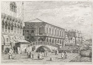 Vistas: La Prisión, Venecia, 1735-1746 de Giovanni Antonio Canal